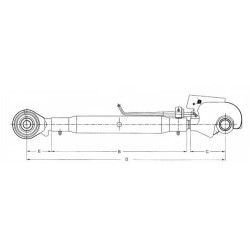 AL176473 John Deere Łącznik 2/2 M33x3,5 530-725mm Vapormatic 5035776681271