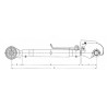 AL176473 John Deere Łącznik 2/2 M33x3,5 530-725mm Vapormatic 5035776681271