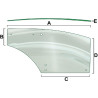 R198624 Szyba John Deere drzwi lewa Vapormatic 5035776634932