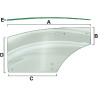 R198625 Szyba John Deere drzwi, prawa, Vapormatic 5035776634925