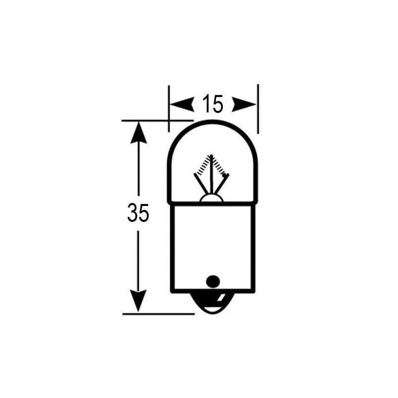 Żarówka BA15s 12V 5W