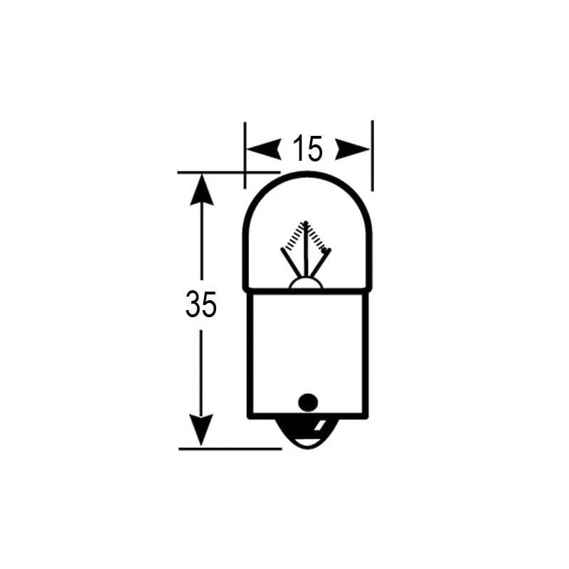 Żarówka BA15s 12V 10W