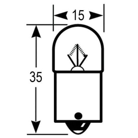 Żarówka BA15s 12V 10W
