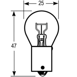 Żarówka BA15s 12V 21W
