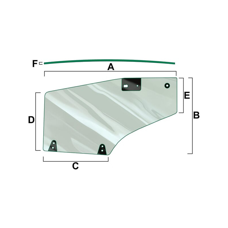 82036001 Szyba Ford drzwi lewa Vapormatic 5035776675881
