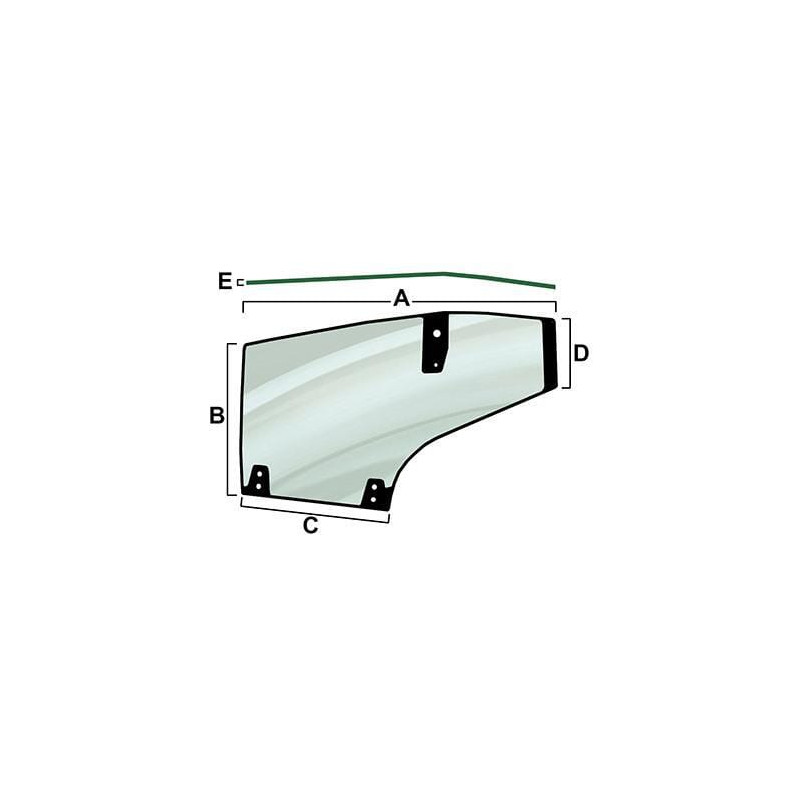 134621090 Szyba Steyr drzwi lewa Vapormatic 5035776623561