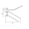 Palec, ząb zgrabiarki Deutz Fahr KH2, KH4, KH6 06229776 Vapormatic 5035776762291