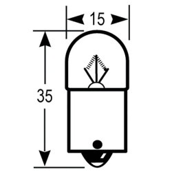Żarówka BA15s 12V 5W