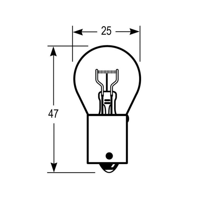 Żarówka BA15s 12V 21W