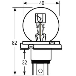 Żarówka P45t H5 12V 60/55W