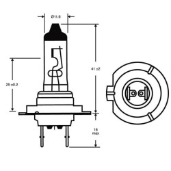 Żarówka PX26d H7 12V 55W