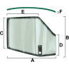 1546818C2 Szyba Case drzwi górna lewa 248724A1, 1546818C2, Vapormatic 5035776845208