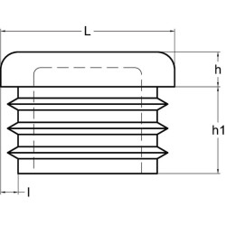 Nakładka do profilu kwadrat, 70 x 70 mm Kramp 5700038280522