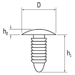 Spinka tapicerska 7,14x11 mm Kramp 5700038310670
