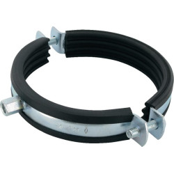 Obejma do rur z wkładką gumową 121-127 mm Fischer 4006209794562