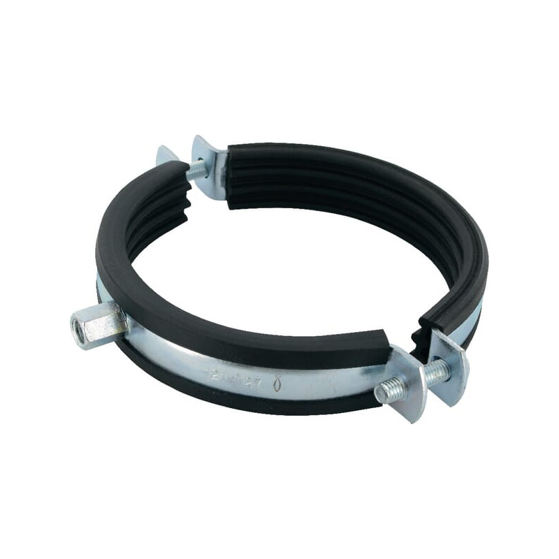 Obejma do rur z wkładką gumową 121-127 mm Fischer 4006209794562