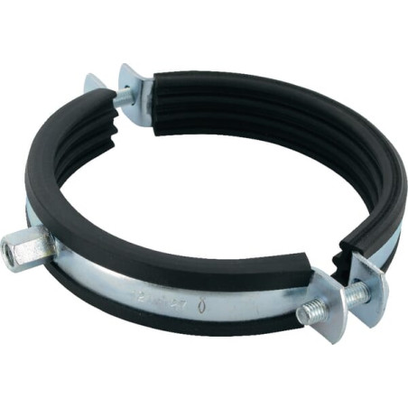 Obejma do rur z wkładką gumową 121-127 mm Fischer 4006209794562