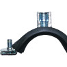 Obejma do rur z wkładką gumową 159-162 mm Fischer 4006209794586