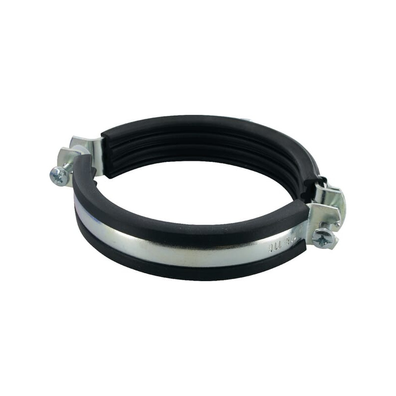 Obejma do rur z wkładką gumową 108-116 mm Fischer 4006209794555