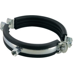 Obejma do rur z wkładką gumową 108-116 mm Fischer 4006209794555