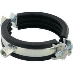 Obejma do rur z wkładką gumową 82-86 mm Fischer 4006209794524