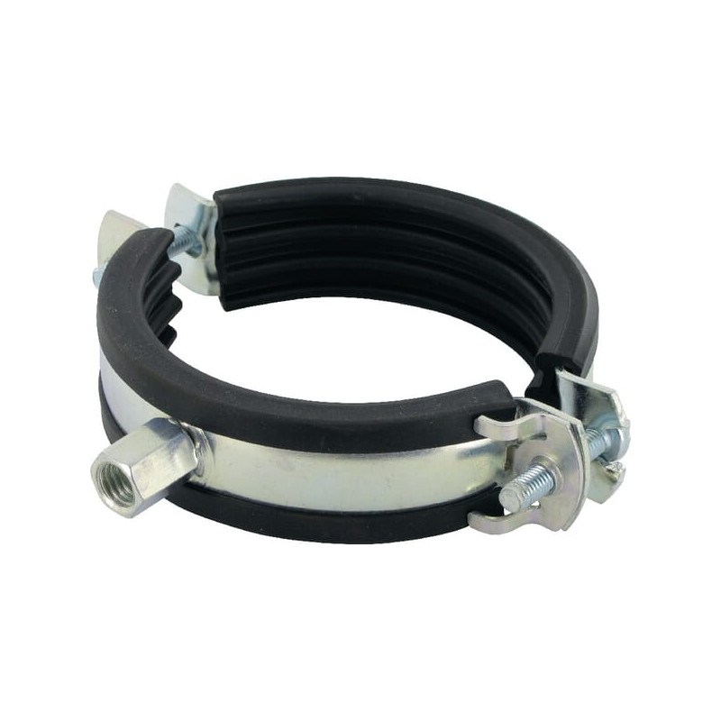 Obejma do rur z wkładką gumową 82-86 mm Fischer 4006209794524