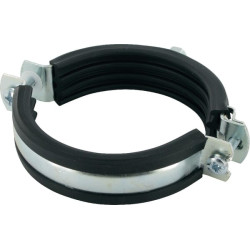 Obejma do rur z wkładką gumową 89-92 mm Fischer 4006209794531