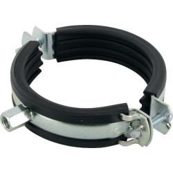 Obejma do rur z wkładką gumową 89-92 mm Fischer 4006209794531