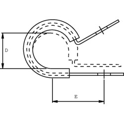 Uchwyt z wkładką gumową 10 mm szer. 12,7 mm Kramp 8716106793020