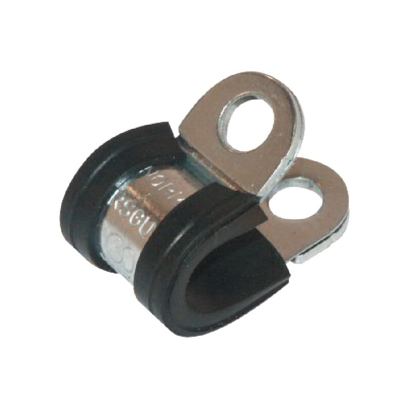 Uchwyt z wkładką gumową 6 mm szer. 12,7 mm V2A Norma 1149SL06SST304