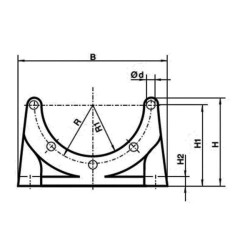 Podstawa wspornika pompy poj.typ PDM A20 MP Filtri C450-PDMA200