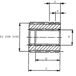 Redukcja łącznika zew. Z18(Din5482 35x31) wew. Z15(16/32"DP) Kramp 8719593057156