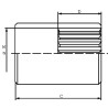 Tuleja wielowypustowa wew. Z13(19,15/22,89mm) 16/32"DP Borelli C454-MA13