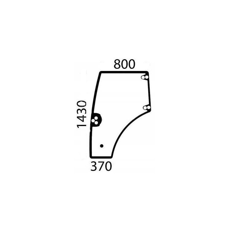 84396396 Szyba New Holland drzwi lewa Kramp 8719607177436
