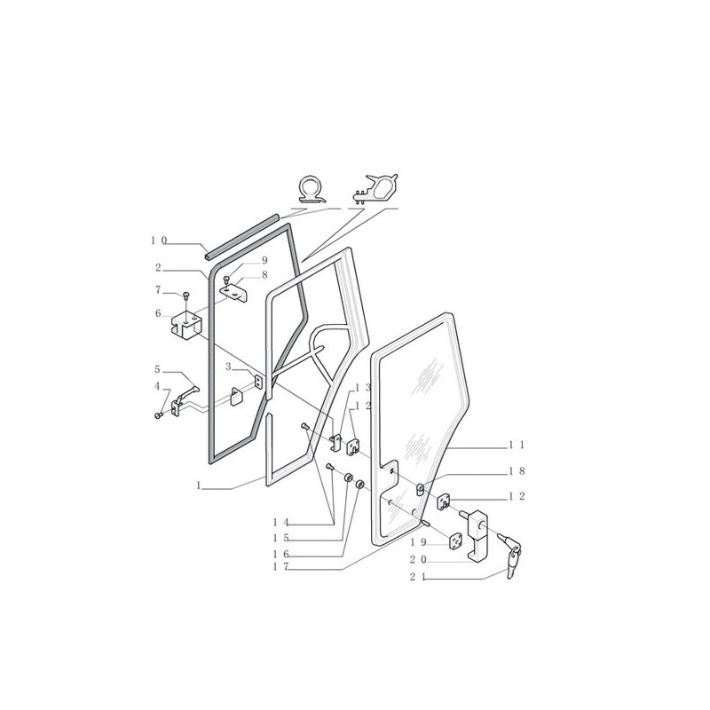 Listwa uszczelniająca poz.2 New Holland 81867739 CNH 2200-81867739