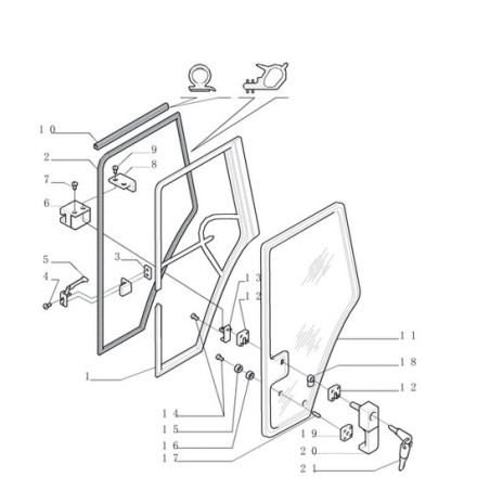Listwa uszczelniająca poz.2 New Holland 81867739 CNH 2200-81867739