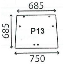 2200-5136410 Szyba Case IH CNH