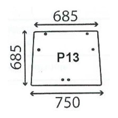 2200-5136410 Szyba Case IH CNH