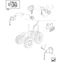 Lampa oświetlenia tablicy rejestracyjnej poz.2 New Holland 5188841 CNH 2200-5188841