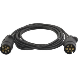 Przewód elektryczny do przyczep, 3,8 m, 7 pin