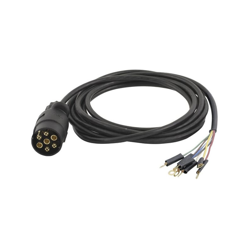 Przewód elektryczny do przyczep, 7,6 m, 7 pin