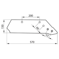 Lemiesz 14", prawy 622140