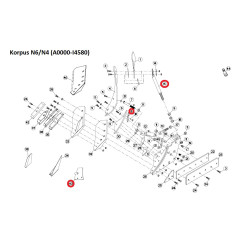 Kuhn 622250 Lemiesz 16" wł.węg. prawy Kuhn