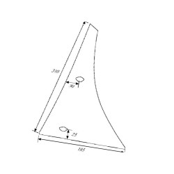 Kuhn 619107 Pierś odkładni, lewa N6 Kuhn
