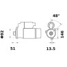 Rozrusznik 12V 4.2kW Z-10 CW Mahle