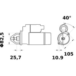 Rozrusznik 12V 3.2kW