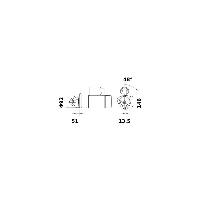 Rozrusznik Letrika, 12 V, 4,2 IS1089 Mahle 3838922062212