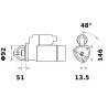Rozrusznik Letrika, 12 V, 4,2 IS1089 Mahle 3838922062212