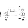 Rozrusznik z reduktorem 12V 3.4kW Z-10 CW Mahle