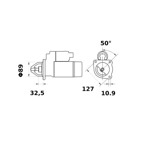 Rozrusznik Letrika, 12 V, 3,0 kW Mahle 3838922061109